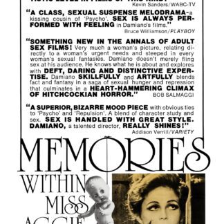 Memories Within Miss Aggie (1974) DVD