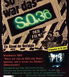 So war das SO 36 (1985) DVD
