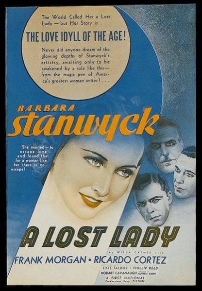 A Lost Lady (1934) starring Barbara Stanwyck on DVD