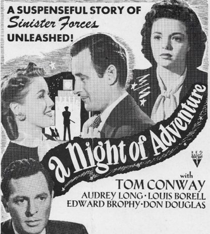 A Night of Adventure (1944) starring Tom Conway on DVD