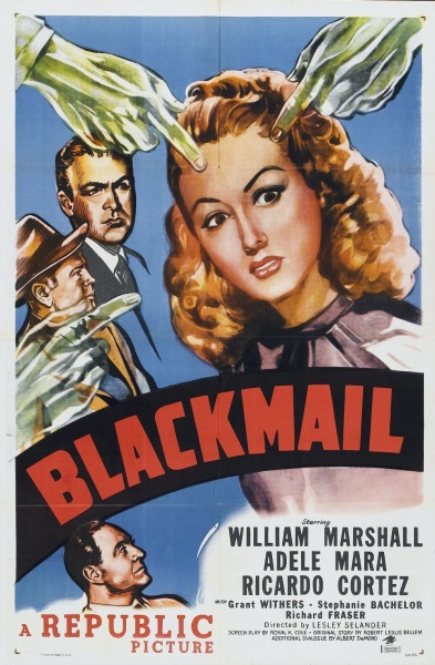 Blackmail (1947) starring William Marshall on DVD on DVD