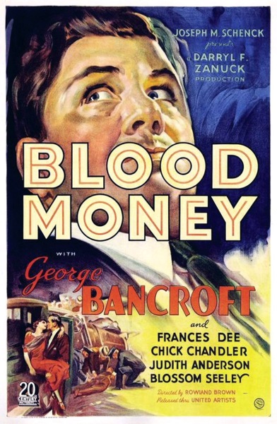 Blood Money (1933) starring George Bancroft on DVD on DVD