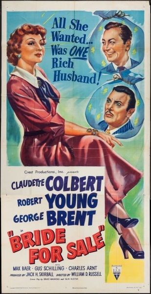Bride for Sale (1949) starring Claudette Colbert on DVD on DVD