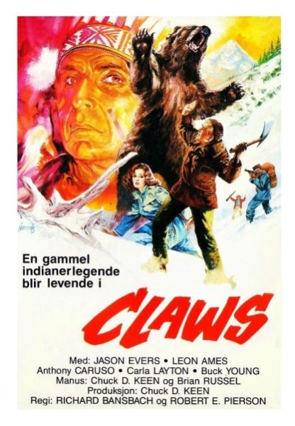 Claws (1977) starring Jason Evers on DVD on DVD