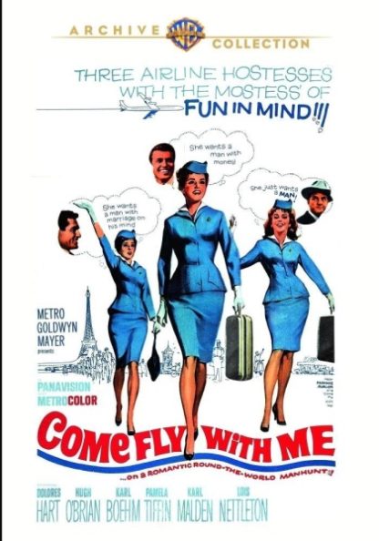 Come Fly with Me (1963) starring Dolores Hart on DVD