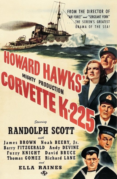 Corvette K-225 (1943) starring Randolph Scott on DVD on DVD