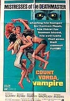 Count Yorga, Vampire (1970) starring Robert Quarry on DVD