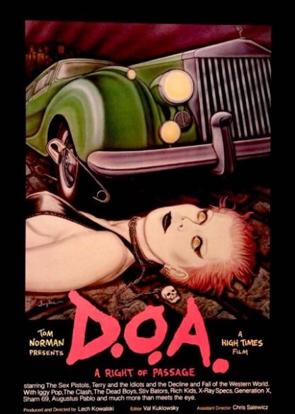 D.O.A. (1980) starring Stiv Bators on DVD on DVD