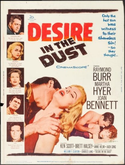 Desire in the Dust (1960) starring Raymond Burr on DVD on DVD