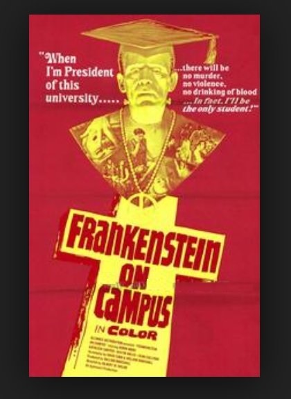 Dr. Frankenstein on Campus (1970) starring Robin Ward on DVD on DVD
