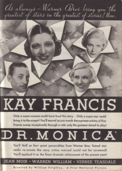 Dr. Monica (1934) starring Kay Francis on DVD