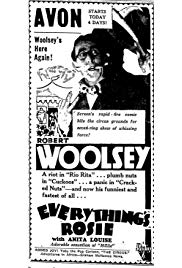 Everything's Rosie (1931) starring Robert Woolsey on DVD on DVD
