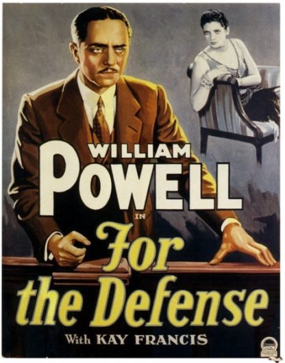 For the Defense (1930) starring William Powell on DVD on DVD