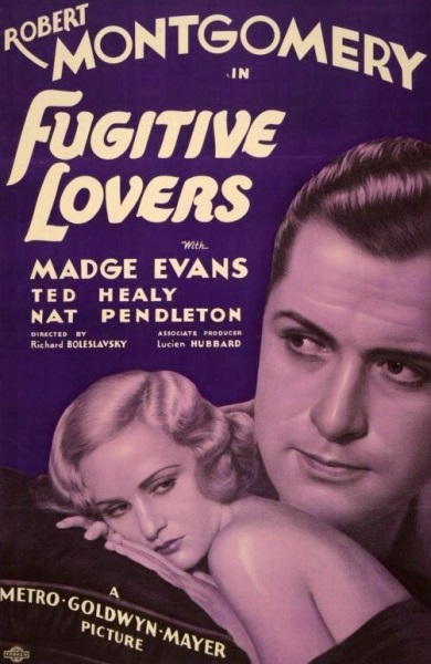 Fugitive Lovers (1934) starring Robert Montgomery on DVD - DVD Lady ...