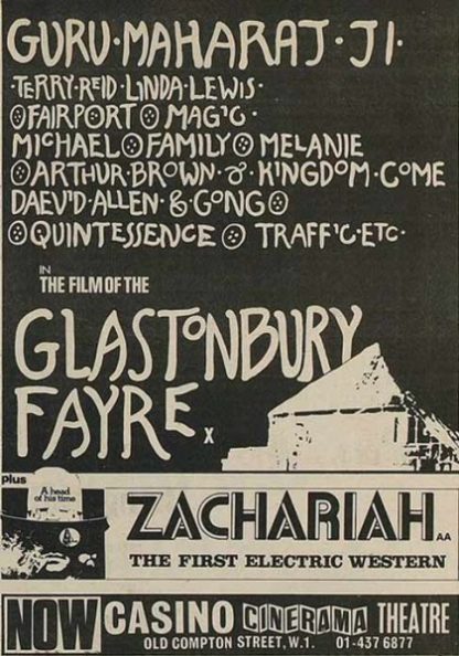 Glastonbury Fayre (1972) starring Tonto's Expanding Head Band on DVD on DVD