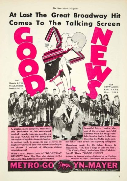 Good News (1930) starring Mary Lawlor on DVD on DVD