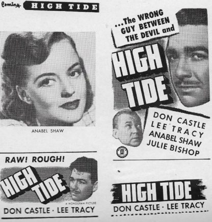 High Tide (1947) starring Lee Tracy on DVD on DVD