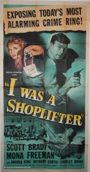 I Was a Shoplifter (1950) starring Scott Brady on DVD on DVD