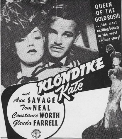 Klondike Kate (1943) starring Ann Savage on DVD on DVD