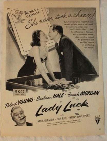 Lady Luck (1946) starring Robert Young on DVD on DVD