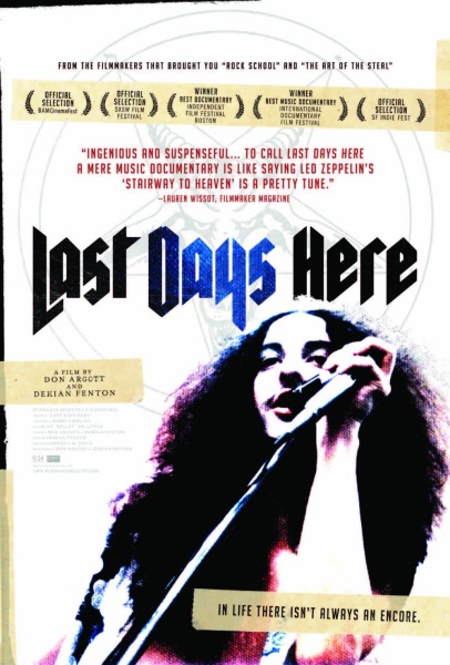 Last Days Here (2011) starring Phil Anselmo on DVD on DVD