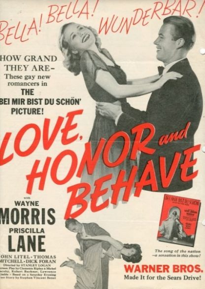 Love, Honor and Behave (1938) starring Wayne Morris on DVD on DVD