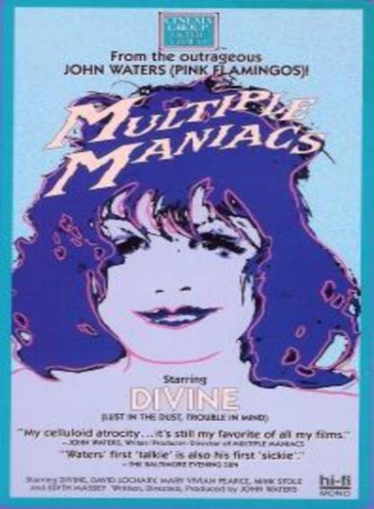 Multiple Maniacs (1970) starring Divine on DVD