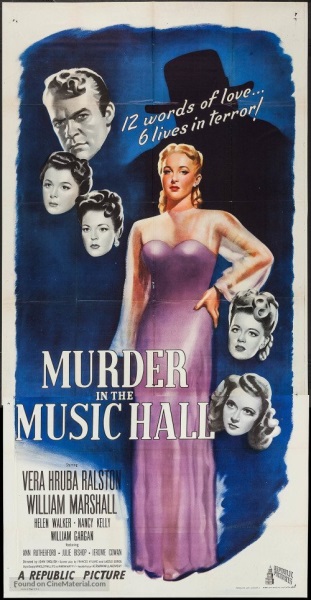 Murder in the Music Hall (1946) starring Vera Ralston on DVD on DVD
