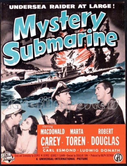 Mystery Submarine (1950) starring Macdonald Carey on DVD on DVD