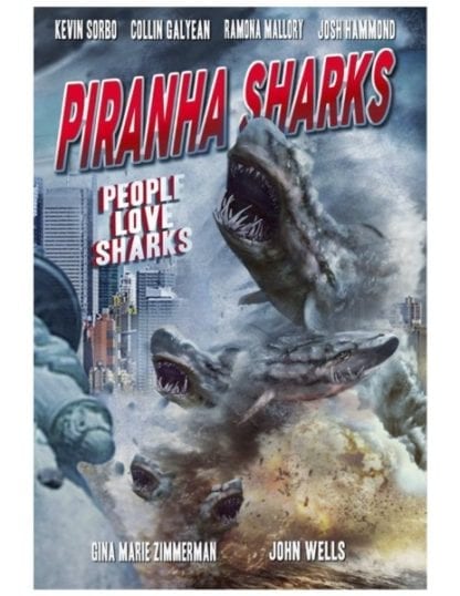 Piranha Sharks (2016) starring Collin Galyean on DVD