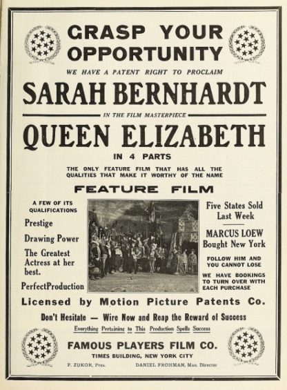 Queen Elizabeth (1912) with English Subtitles on DVD