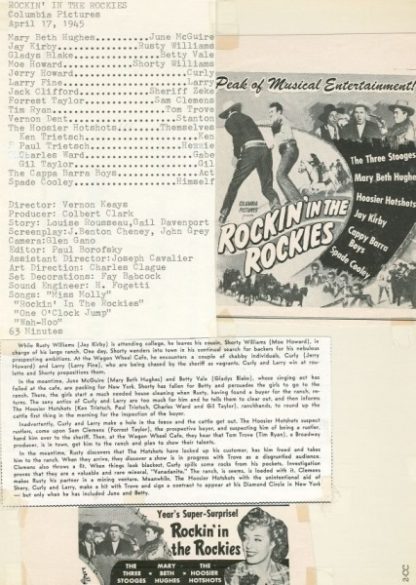 Rockin' in the Rockies (1945) starring The Three Stooges on DVD