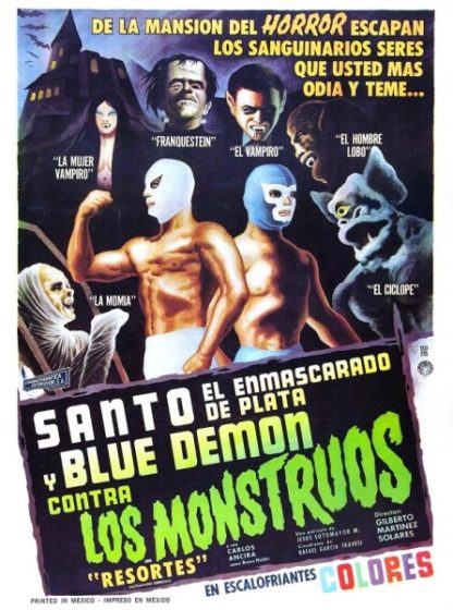 Santo and Blue Demon Against the Monsters (1970) with English Subtitles on DVD