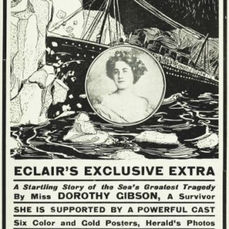 Saved from the Titanic (1912) starring Dorothy Gibson on DVD