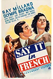 Say It in French (1938) starring Ray Milland on DVD on DVD