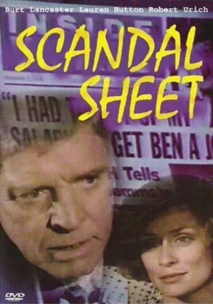 Scandal Sheet (1985) starring Burt Lancaster on DVD