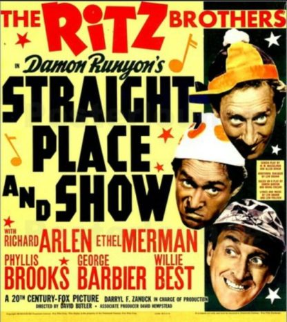 Straight Place and Show (1938) starring The Ritz Brothers on DVD on DVD