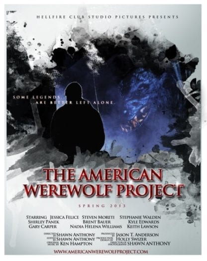 The American Werewolf Project (2014) starring Jessica Felice on DVD