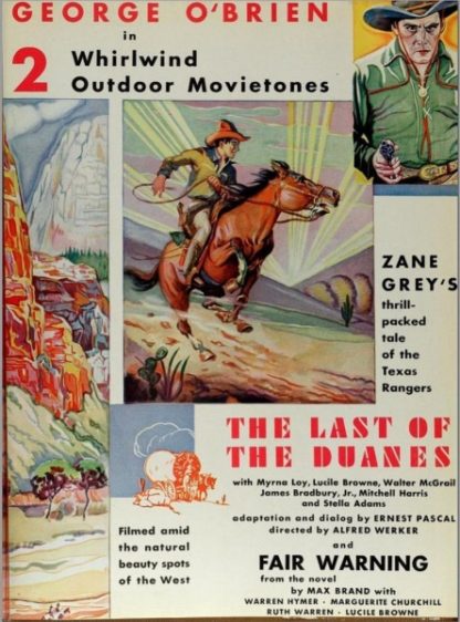 The Last of the Duanes (1930) starring George O'Brien on DVD on DVD