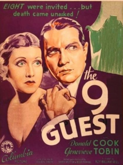 The Ninth Guest (1934) starring Donald Cook on DVD on DVD