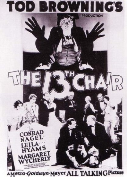 The Thirteenth Chair (1929) starring Conrad Nagel on DVD