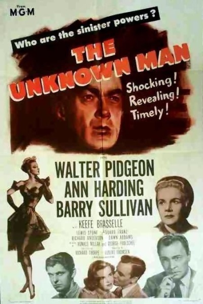 The Unknown Man (1951) starring Walter Pidgeon on DVD on DVD