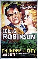 Thunder in the City (1937) starring Edward G. Robinson on DVD on DVD