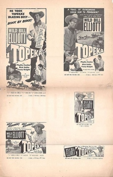 Topeka (1953) starring Bill Elliott on DVD on DVD