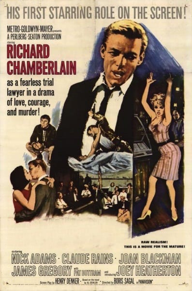 Twilight of Honor (1963) starring Richard Chamberlain on DVD - DVD Lady ...