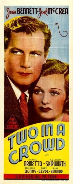 Two in a Crowd (1936) starring Joan Bennett on DVD on DVD