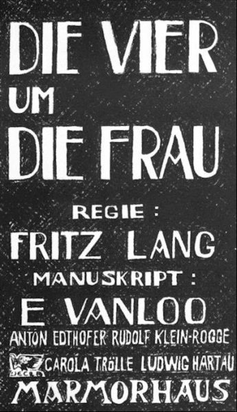 Vier um die Frau (1921) with English Subtitles on DVD on DVD