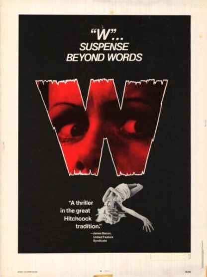 W (1974) starring Twiggy on DVD on DVD