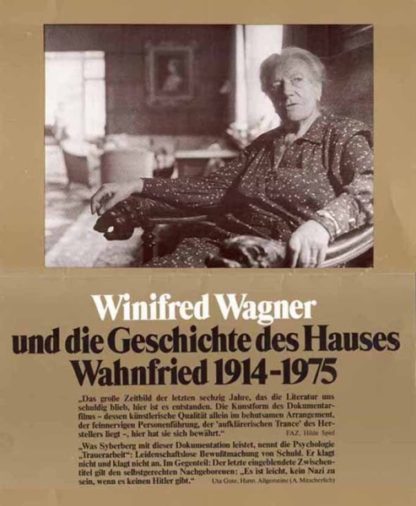 Winifred Wagner und die Geschichte des Hauses Wahnfried von 1914-1975 (1977) with English Subtitles on DVD on DVD