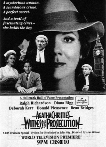 Witness for the Prosecution (1982) starring Ralph Richardson on DVD on DVD